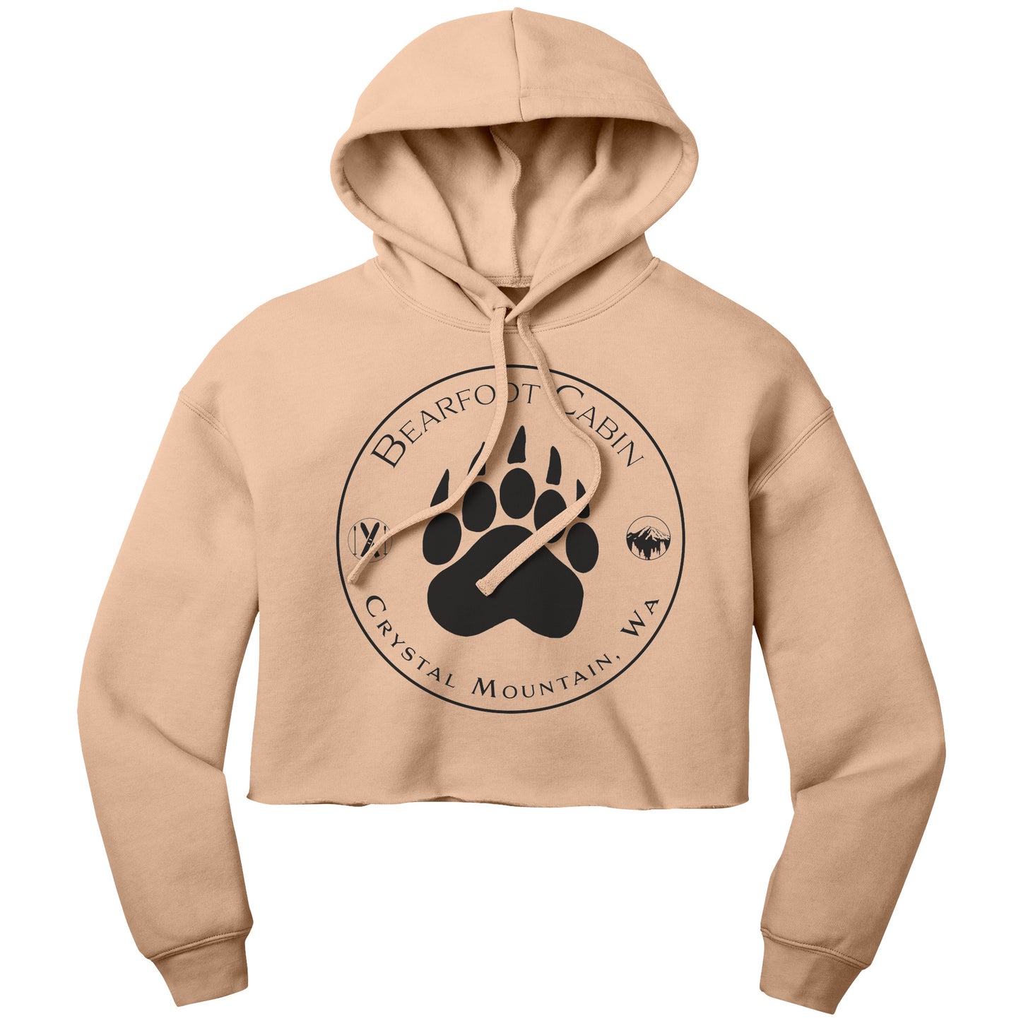 Womens Style Forward Crop Hoodie